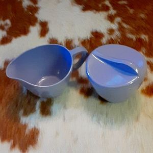 Vintage Melmac Royalin Cream/Sugar purple